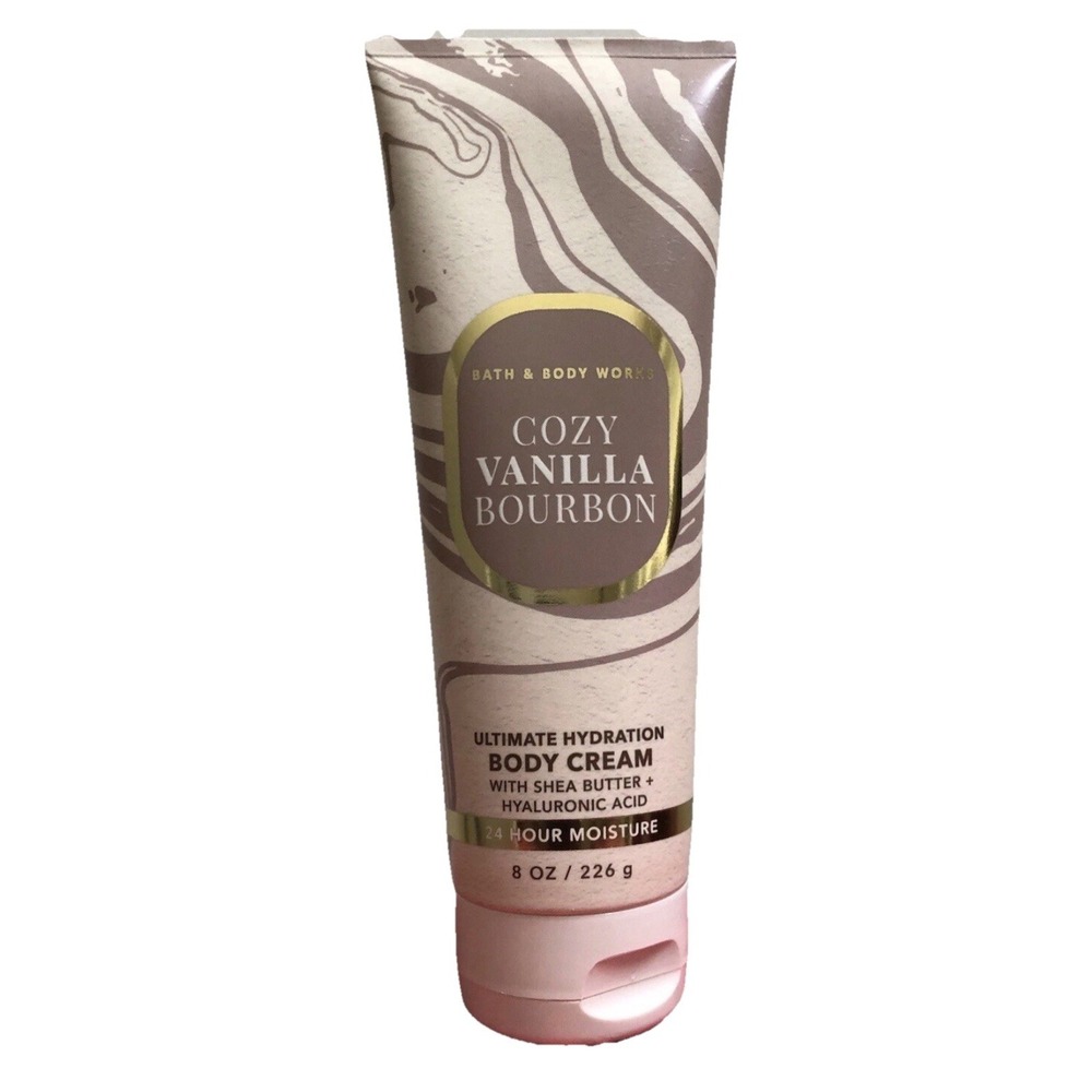 Bath & Body Works COZY VANILLA BOURBON Body Cream 8 oz  RARE